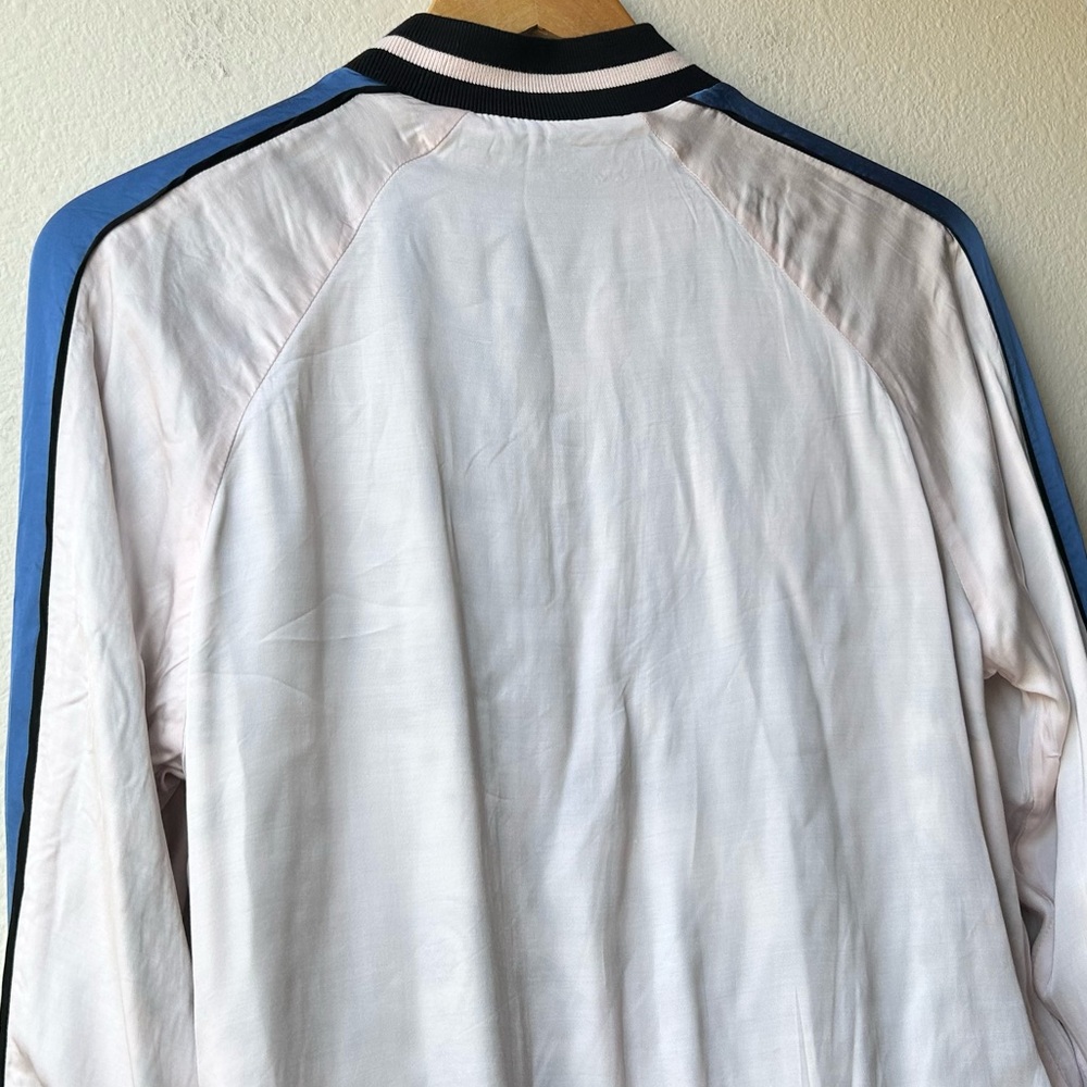 Zadig & Voltaire Pink Cream Billy Reversible Bomber Jacket Paisley Corolle Sz S - Picture 13 of 16